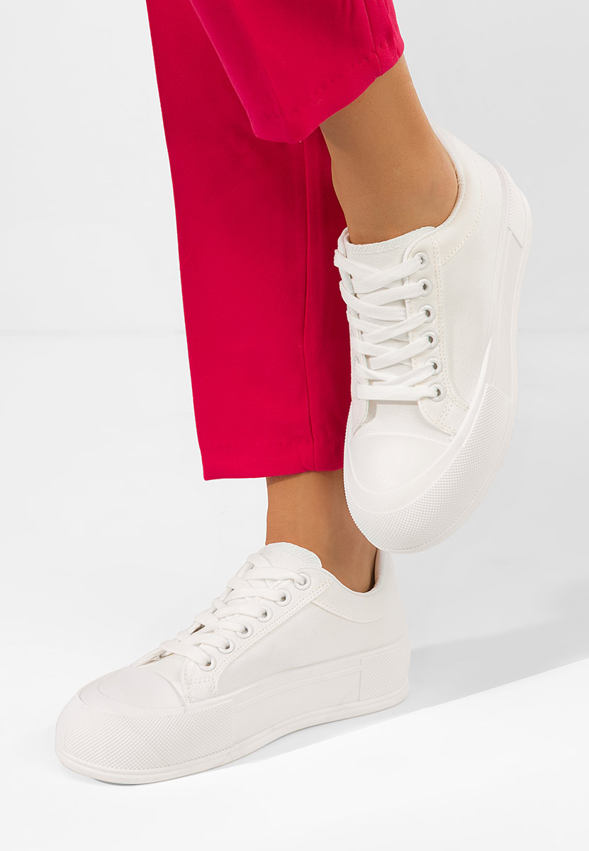 Bílé tenisky na platformě Antonea
