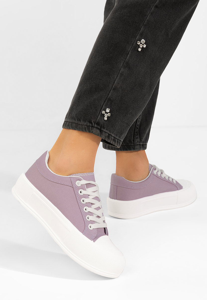 Fialové tenisky na platformě Antonea