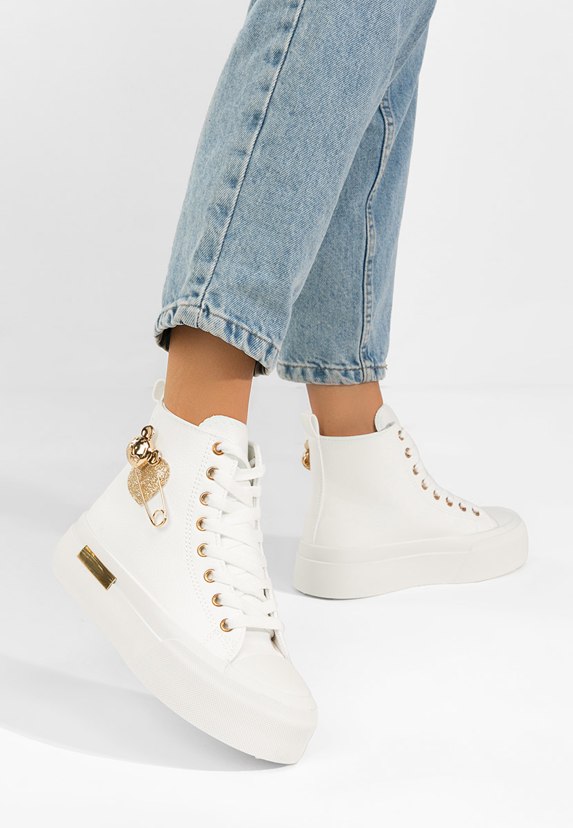 Bílé kotníkové tenisky Irlanda