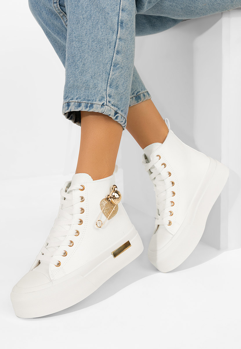 Bílé kotníkové tenisky Irlanda