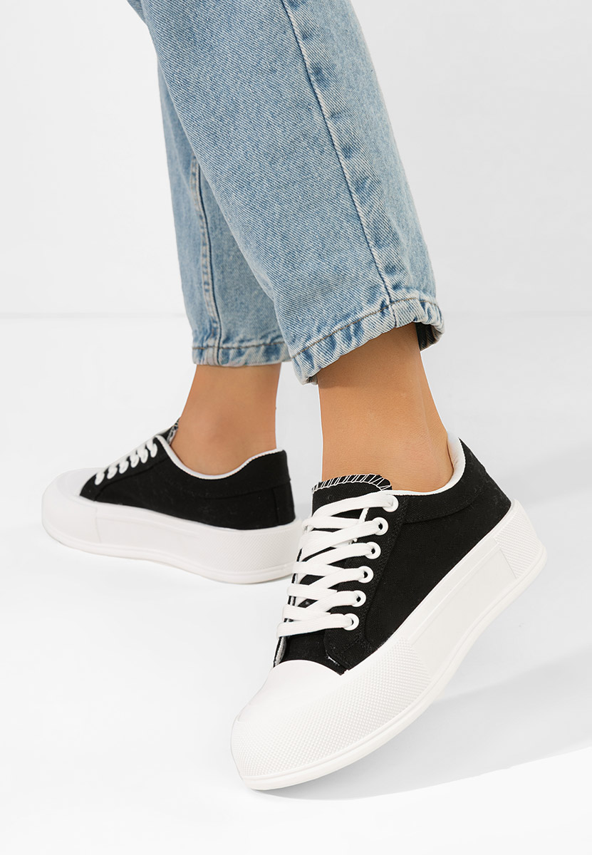 Černé tenisky na platformě Antonea