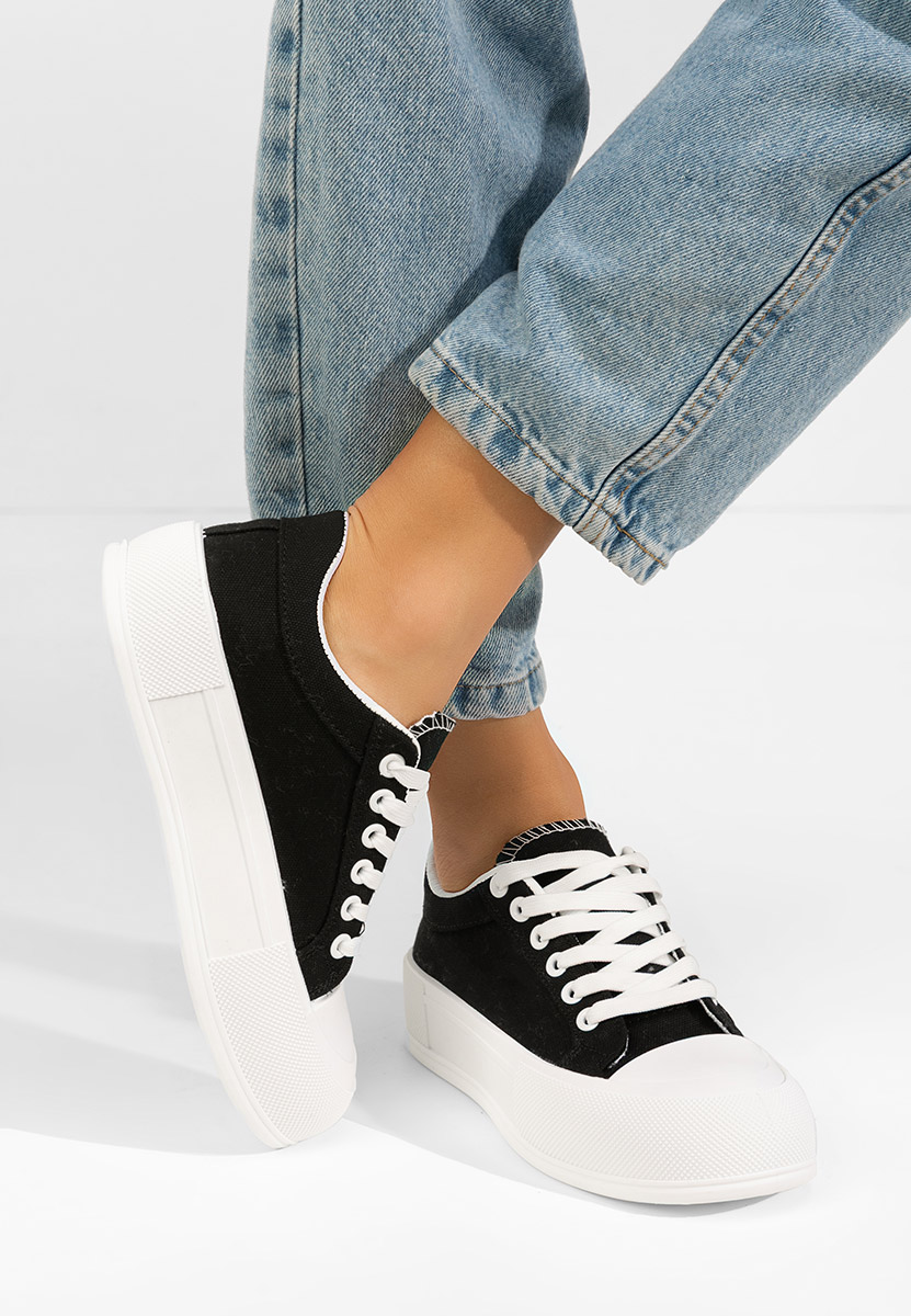 Černé tenisky na platformě Antonea