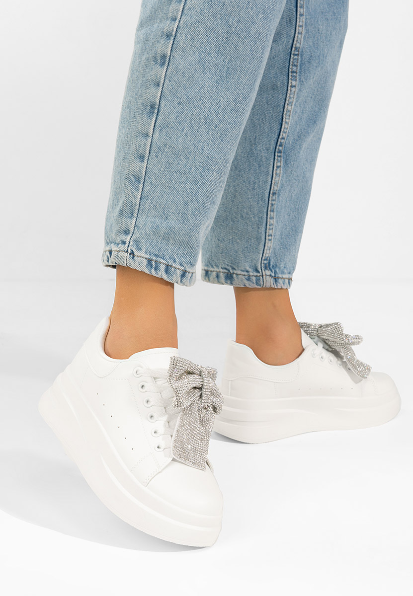 Bílé dámské tenisky na platformě Anitta