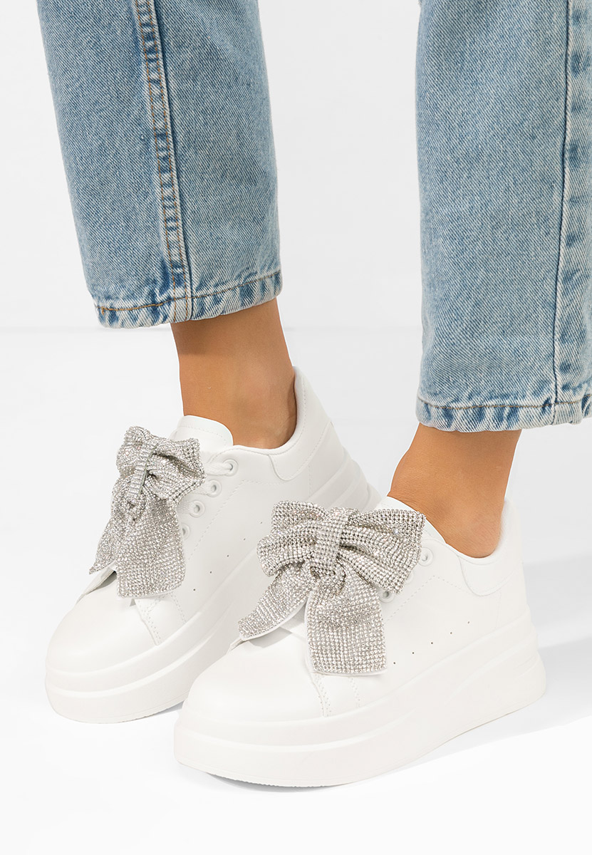 Bílé dámské tenisky na platformě Anitta