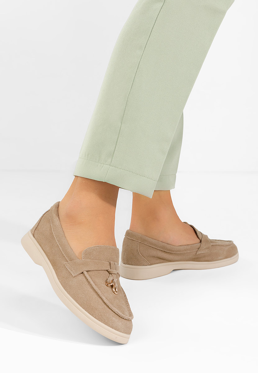 Camelové mokasíny dámské Ortansa