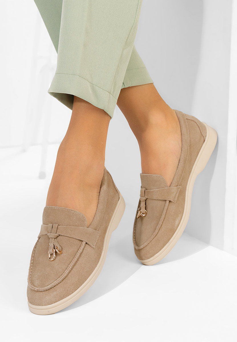 Camelové mokasíny dámské Ortansa