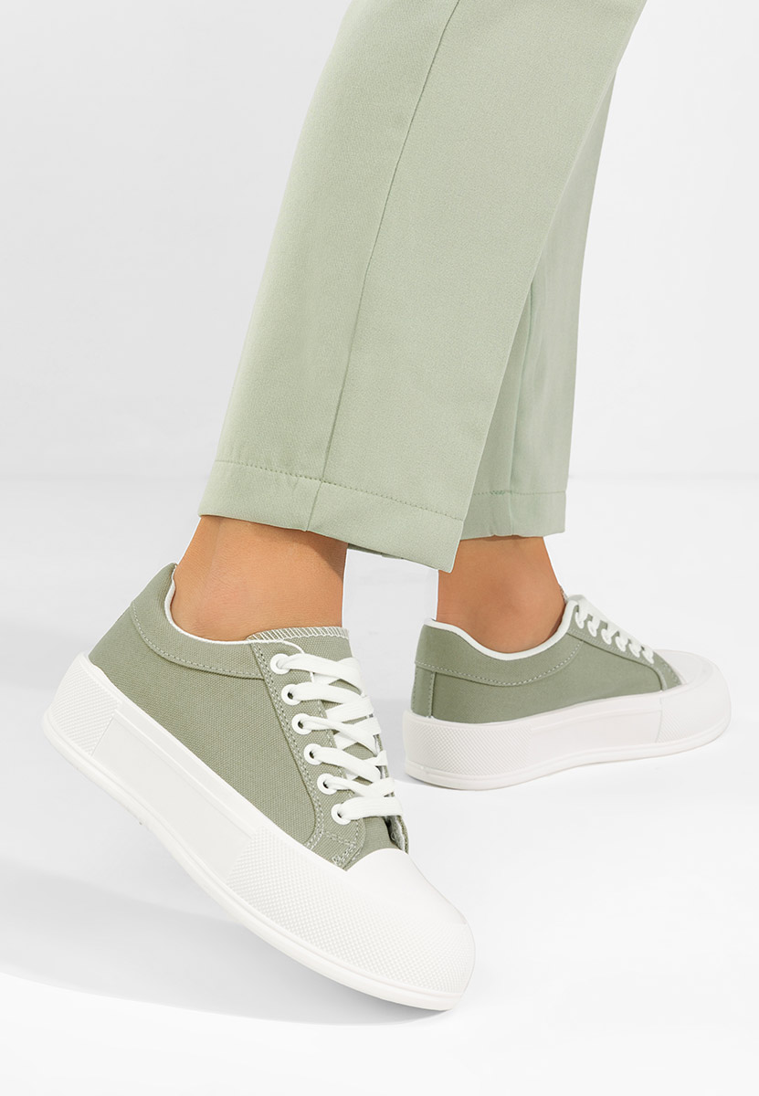 Zelené tenisky na platformě Antonea