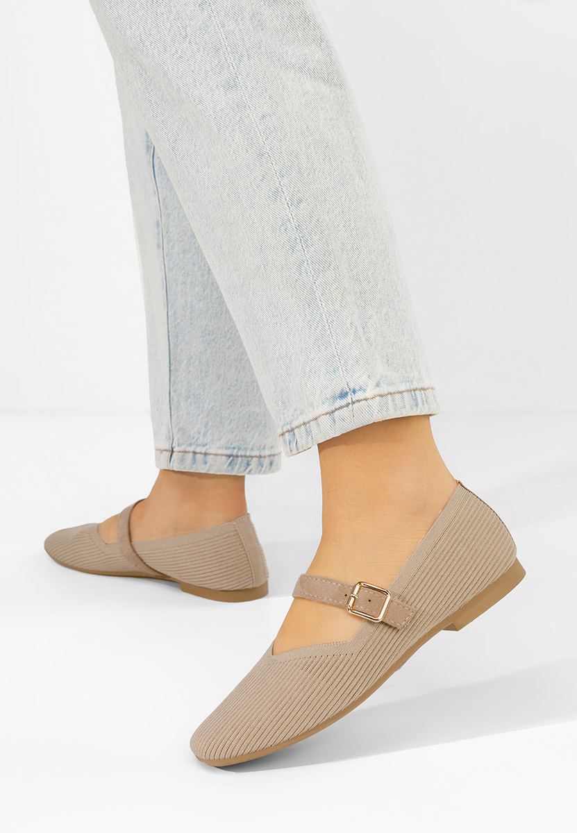 Khaki dámské baleríny Gabriella