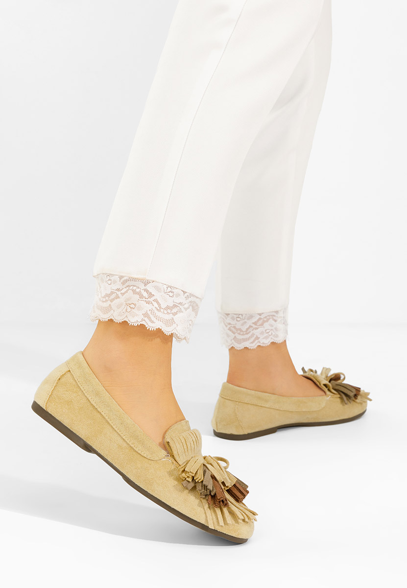 Žlutá dámské mokasíny Sedania