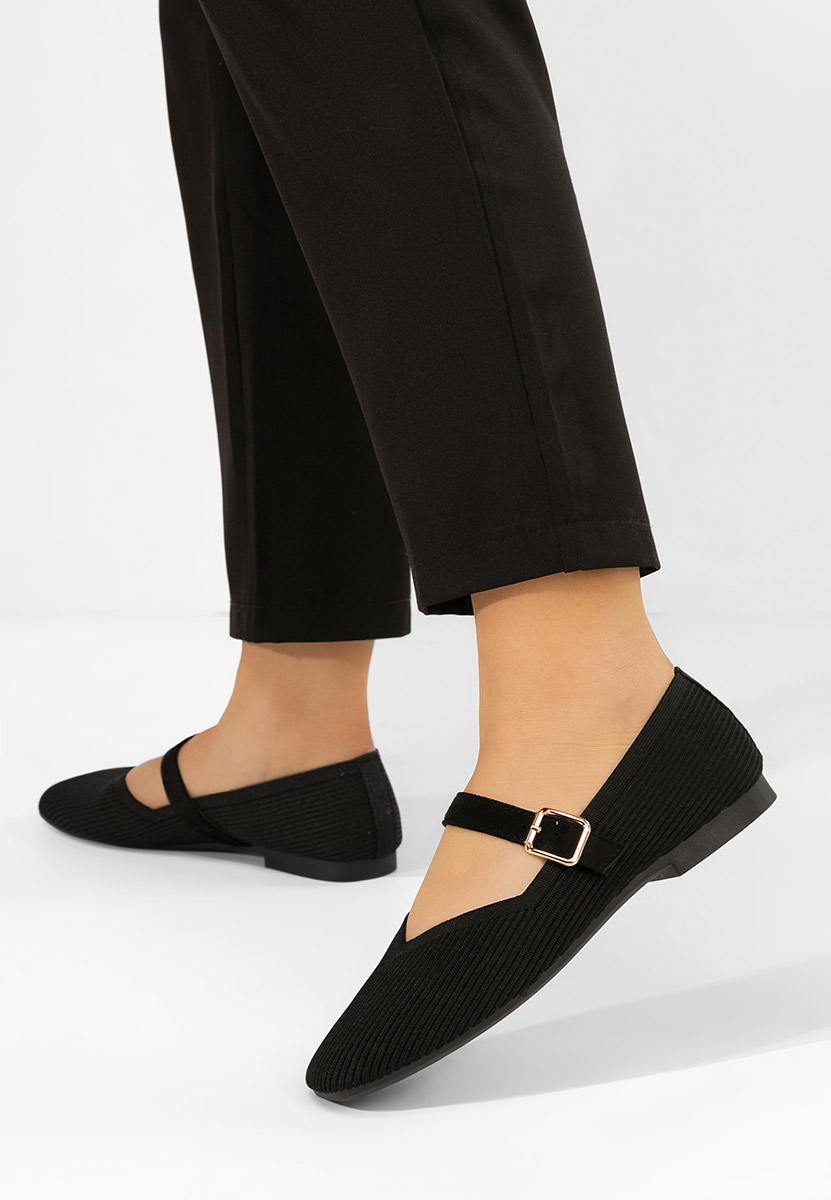 Černé dámské baleríny Gabriella