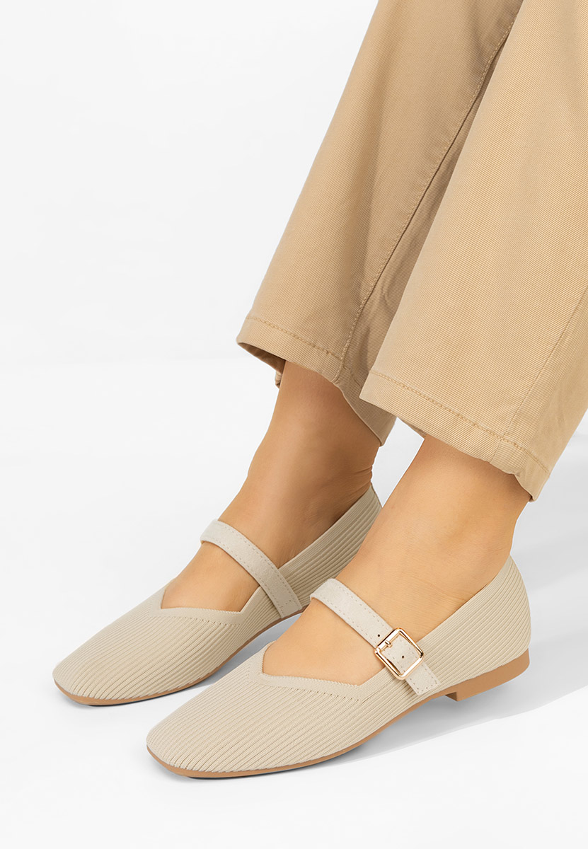 Béžové dámské baleríny Gabriella