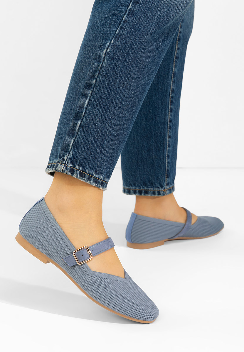 Modré dámské baleríny Gabriella