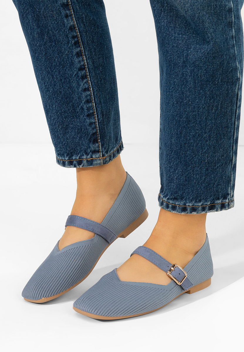 Modré dámské baleríny Gabriella
