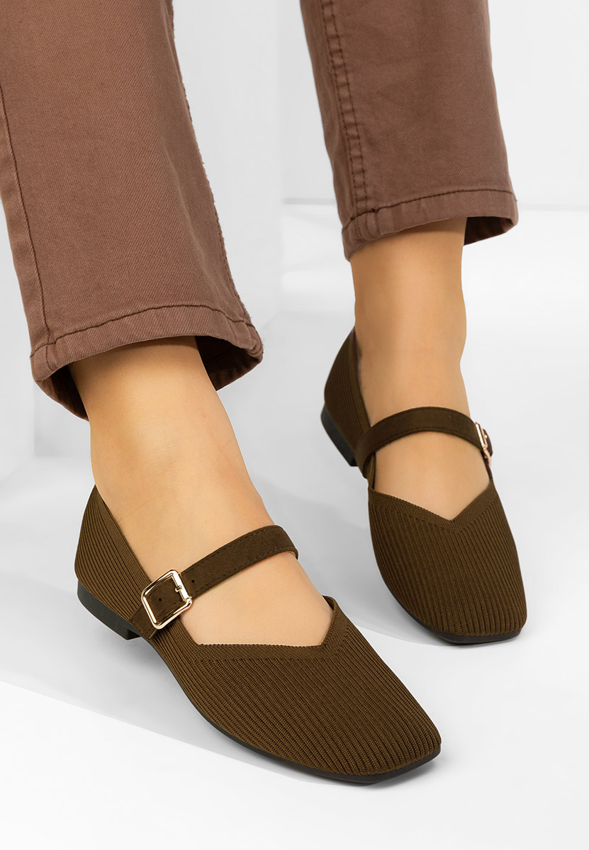 Hnedé dámské baleríny Gabriella