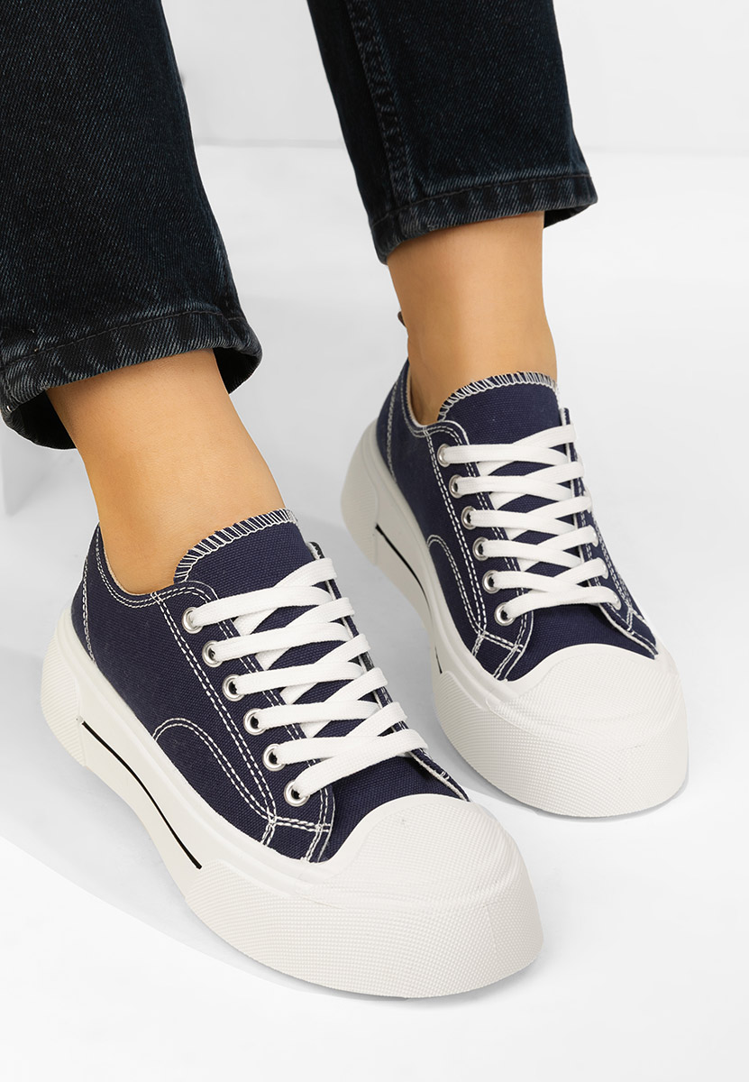 Modré dámské plátěné tenisky Jessia