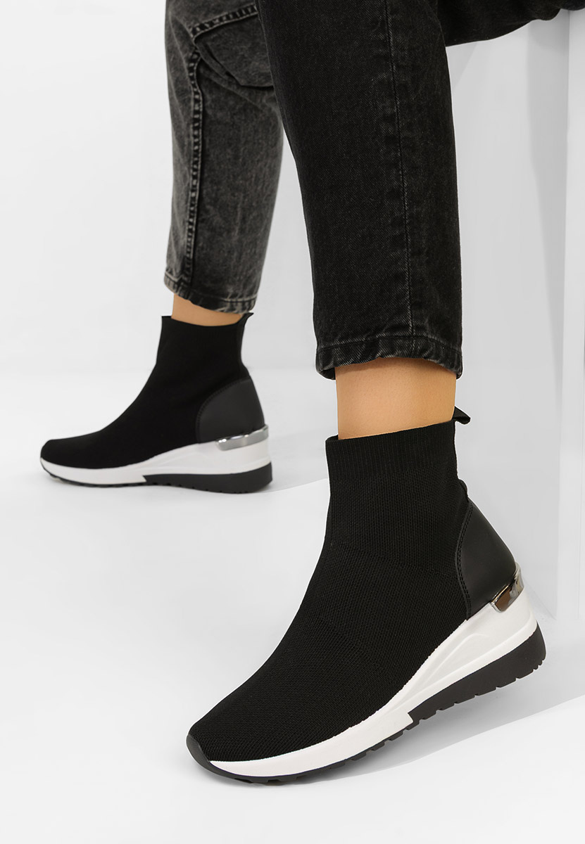 Černé ponožkové tenisky Jessina