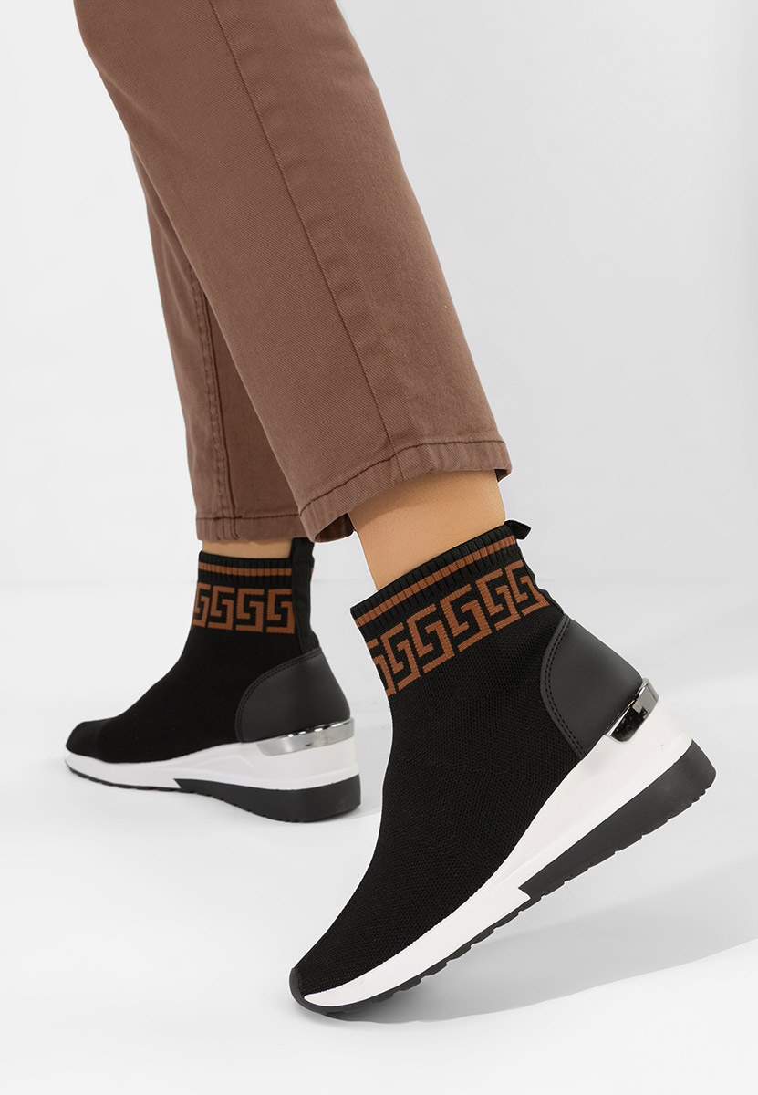 Černé ponožkové tenisky Ofelina