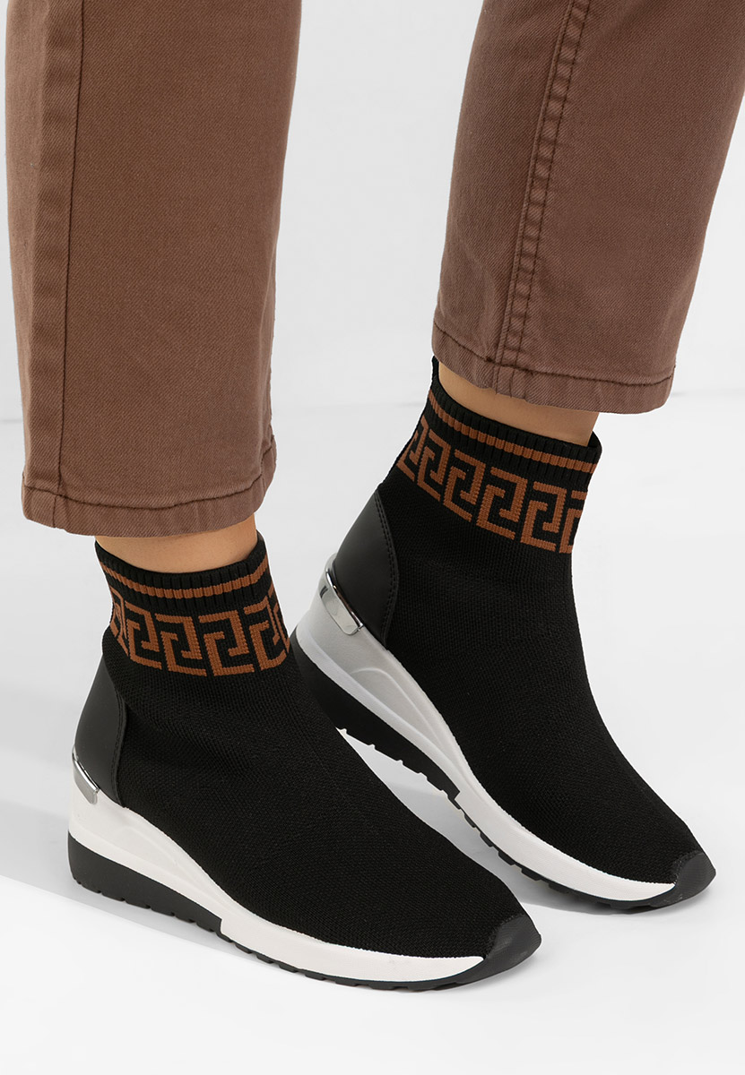 Černé ponožkové tenisky Ofelina