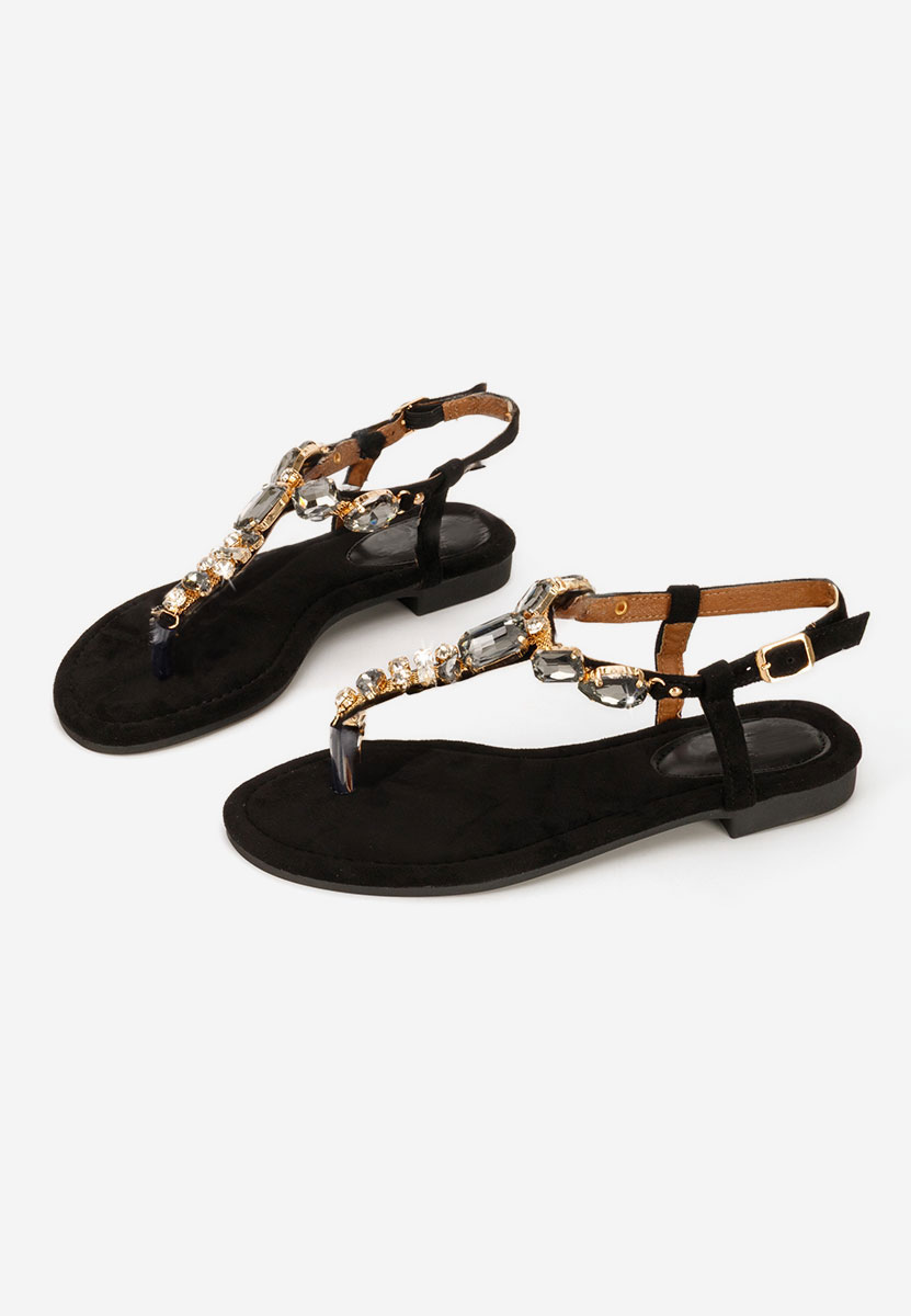 Černé dámské sandály Kristelia