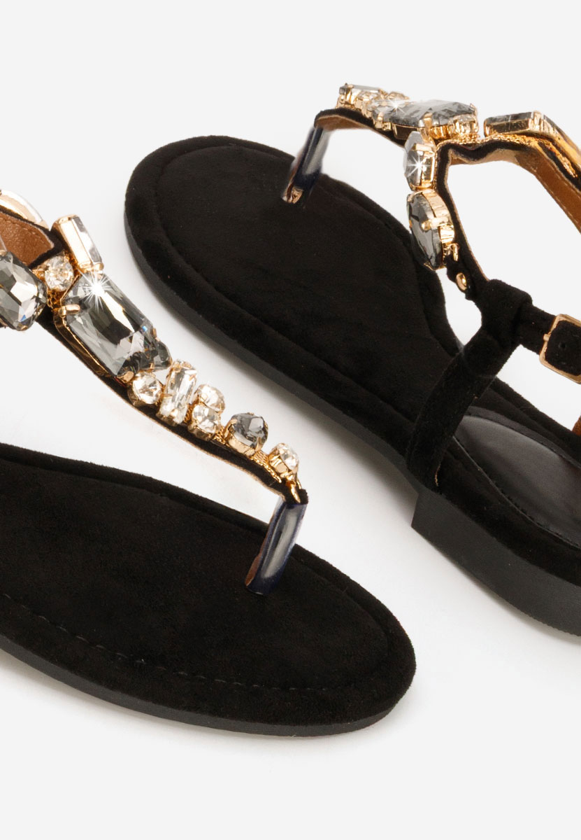 Černé dámské sandály Kristelia