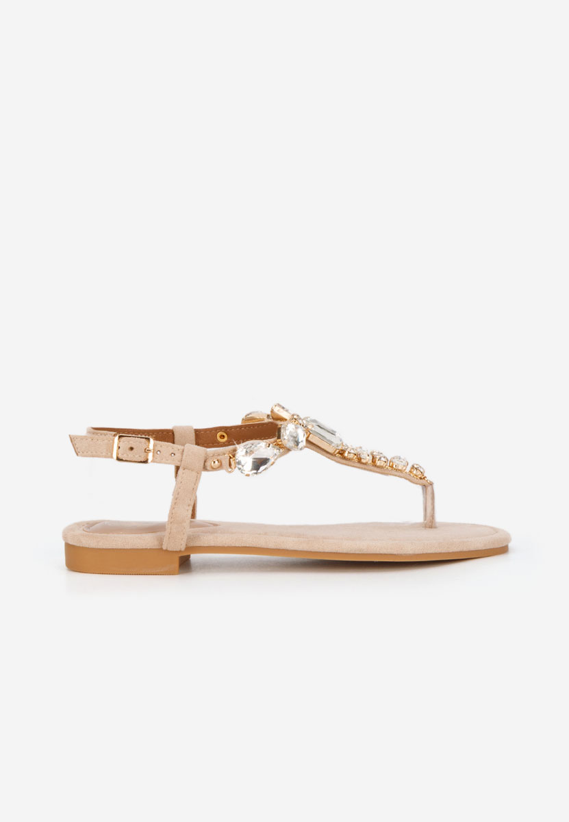 Béžové dámské sandály Kristelia