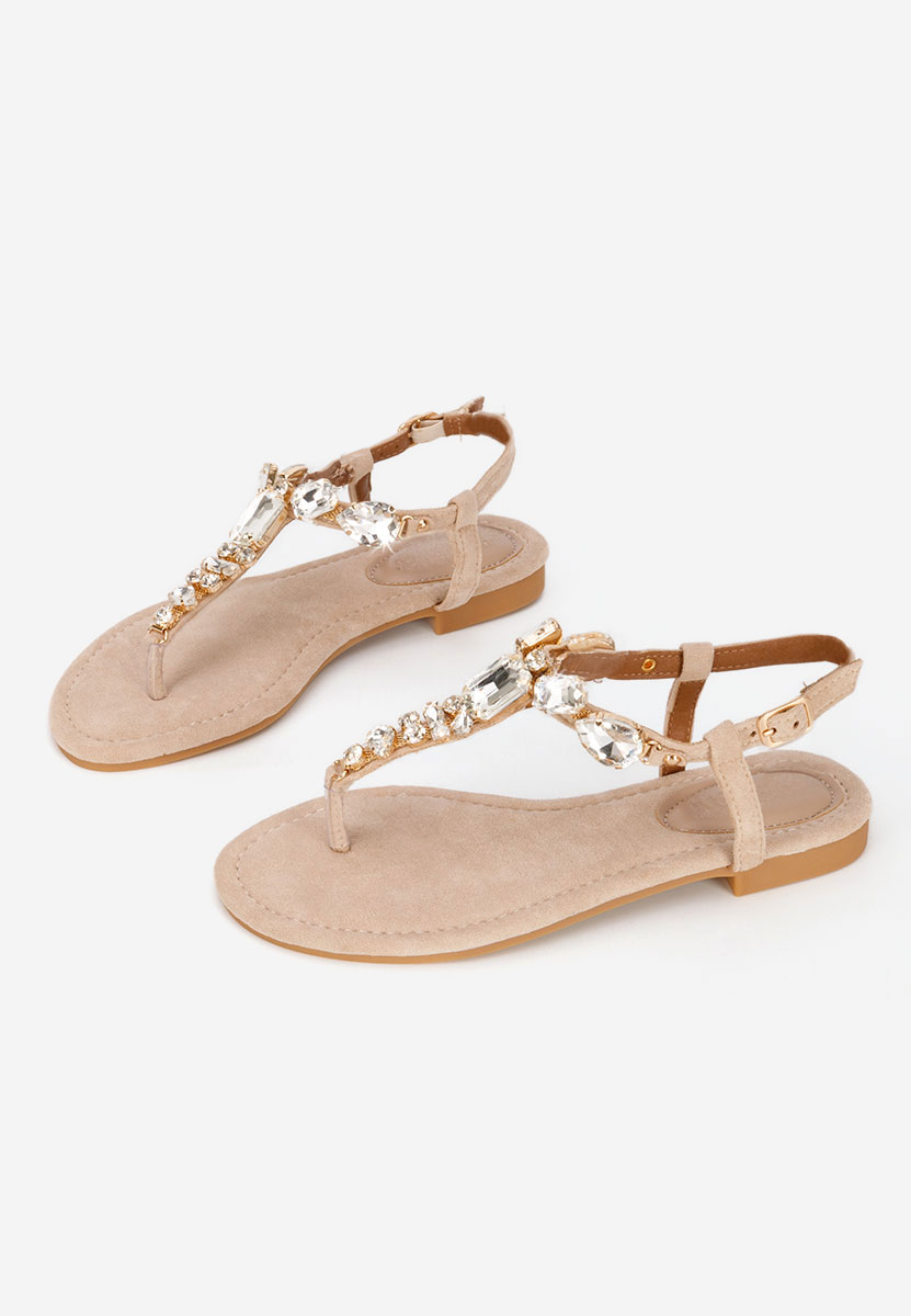 Béžové dámské sandály Kristelia