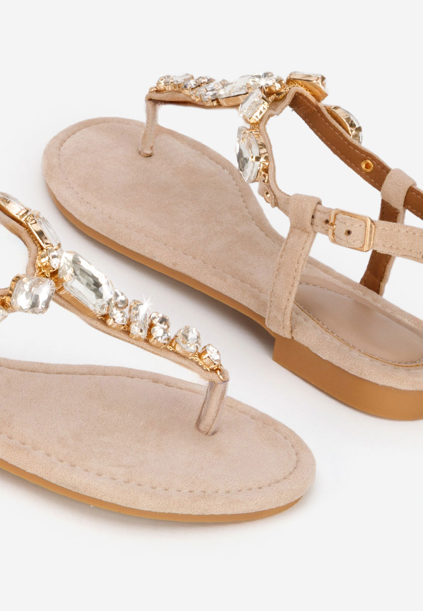 Béžové dámské sandály Kristelia