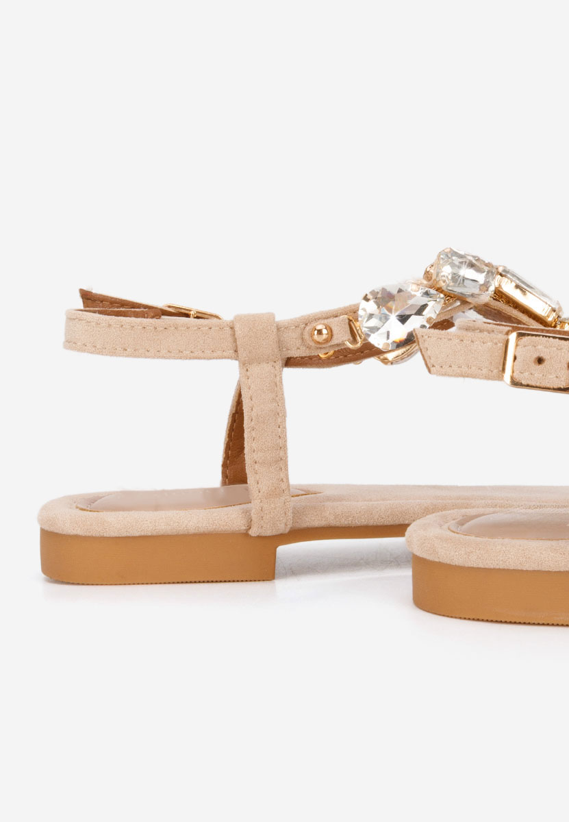 Béžové dámské sandály Kristelia