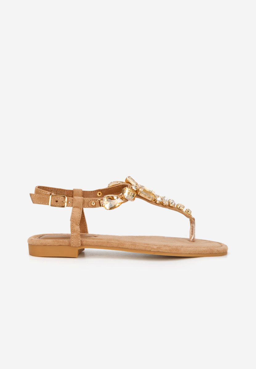 Camelové dámské sandály Kristelia