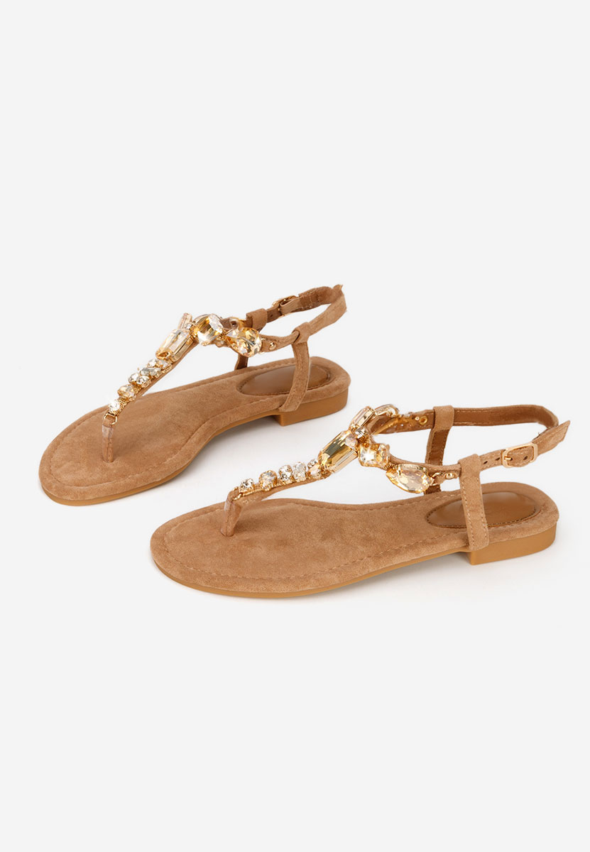 Camelové dámské sandály Kristelia