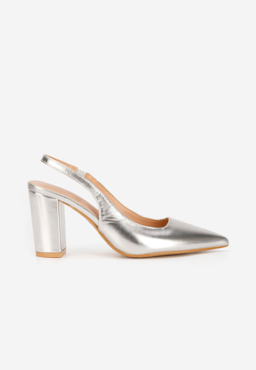 Stribrné lodičky s otevřenou pätou Eleria