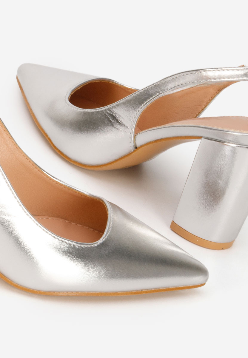 Stribrné lodičky s otevřenou pätou Eleria