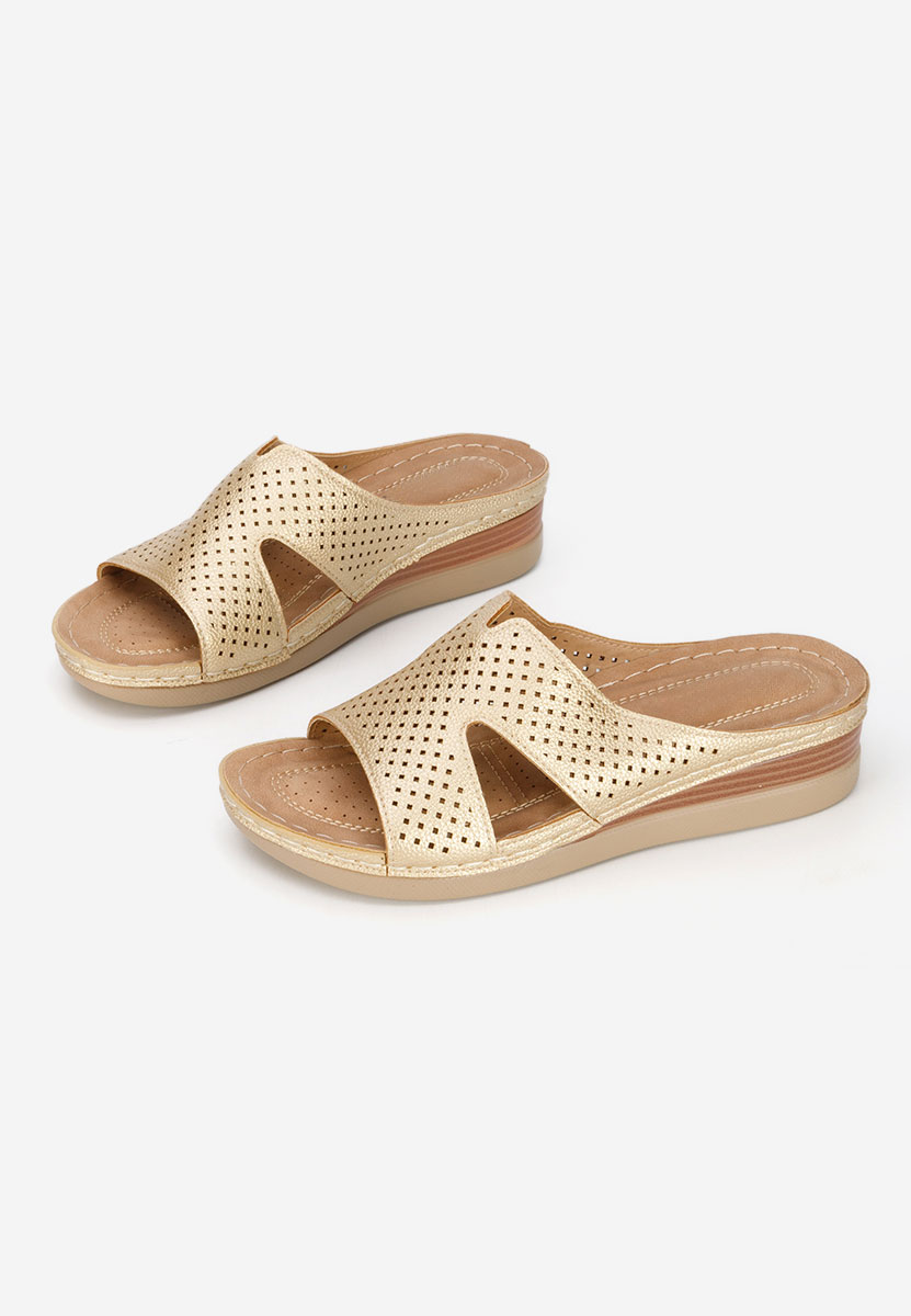 Zlaté pantofle na klínku Hermana