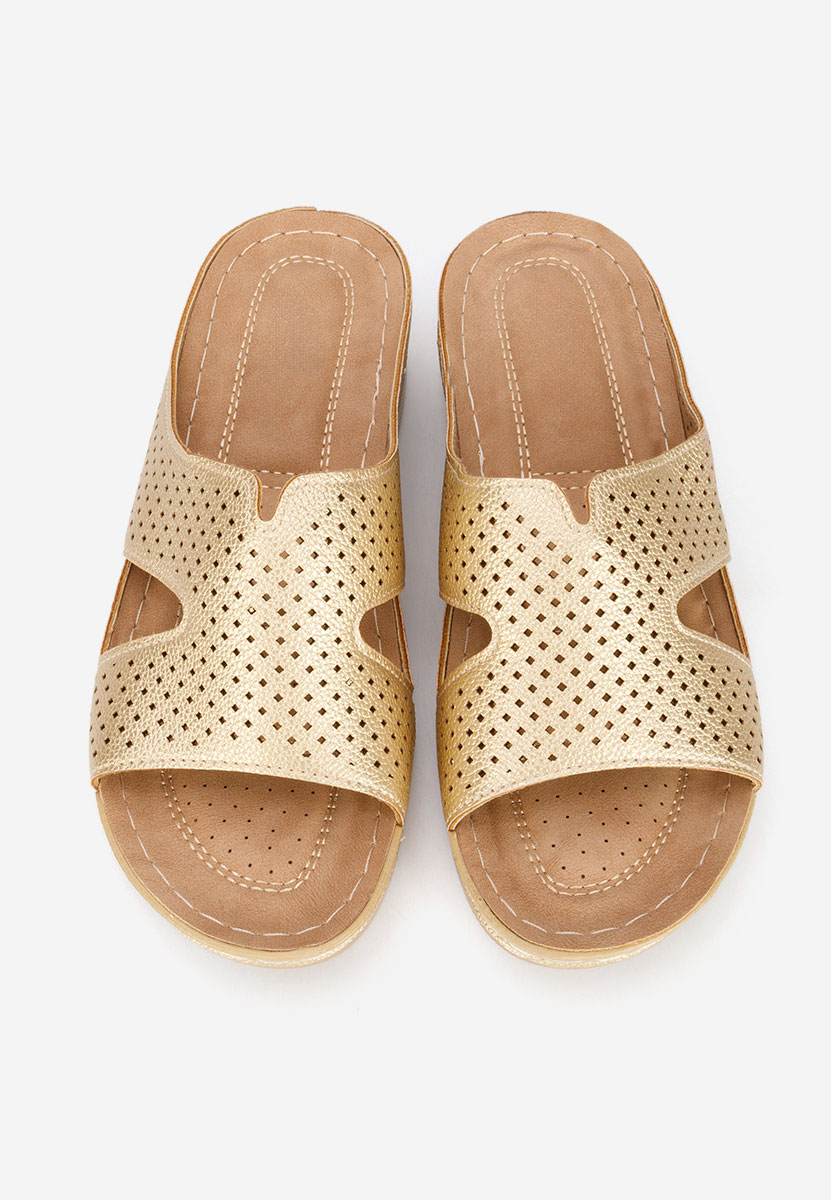 Zlaté pantofle na klínku Hermana