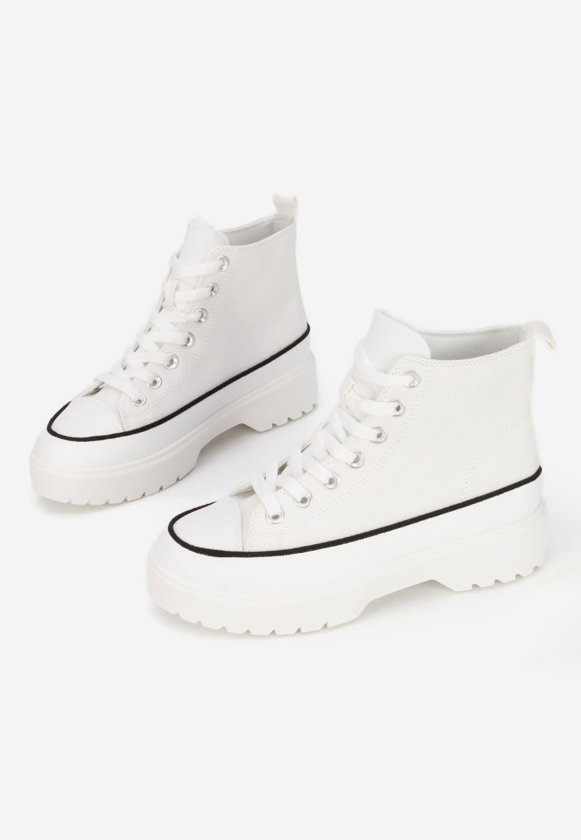 Bílé kotníkové tenisky Fiorela