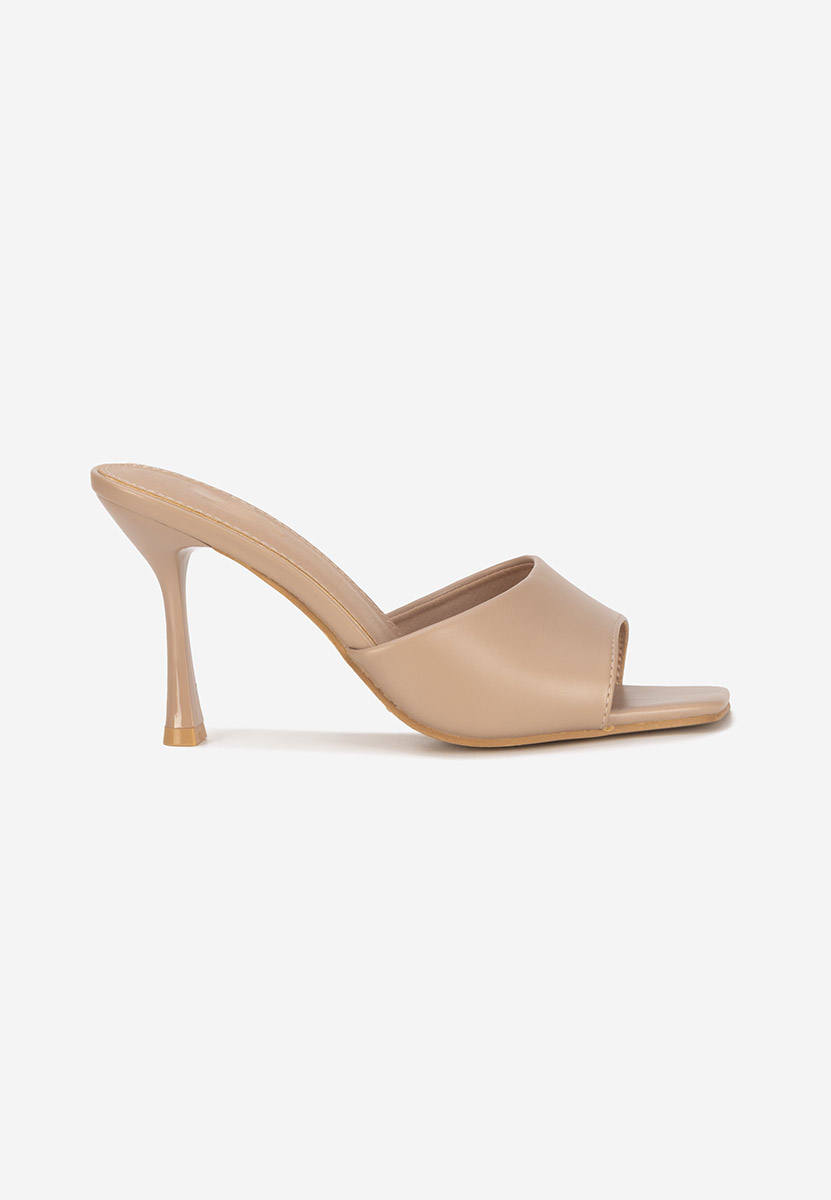 Khaki pantofle na podpatku Eliseia V2