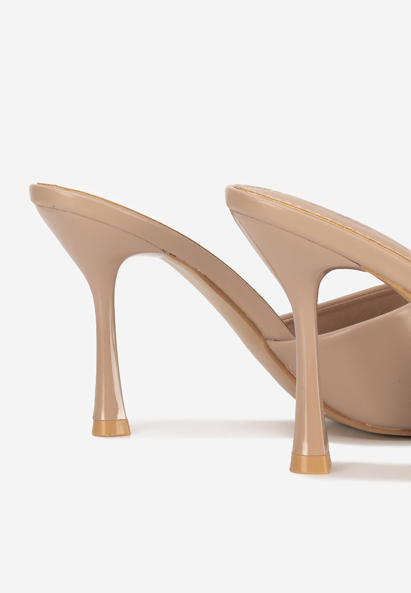 Khaki pantofle na podpatku Eliseia V2