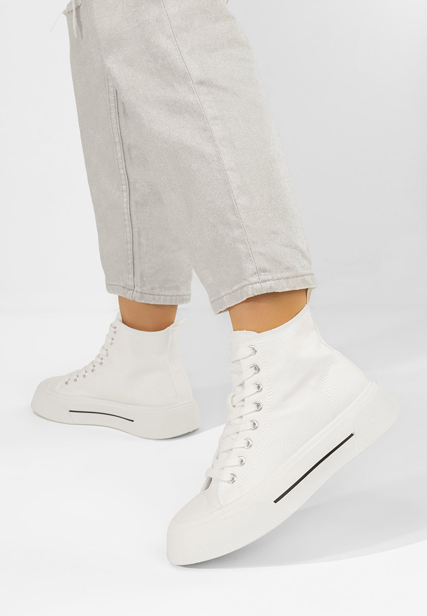 Bílé kotníkové tenisky Minoda