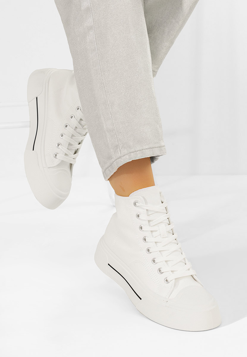 Bílé kotníkové tenisky Minoda