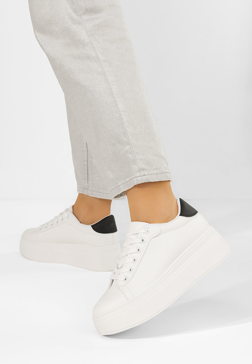 Bílé dámské tenisky na platformě Albea V2