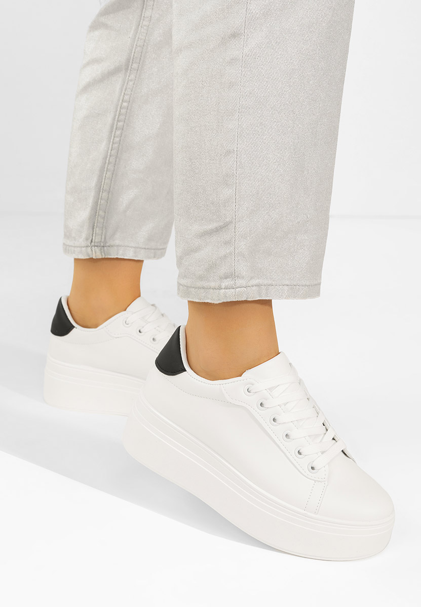 Bílé dámské tenisky na platformě Albea V2