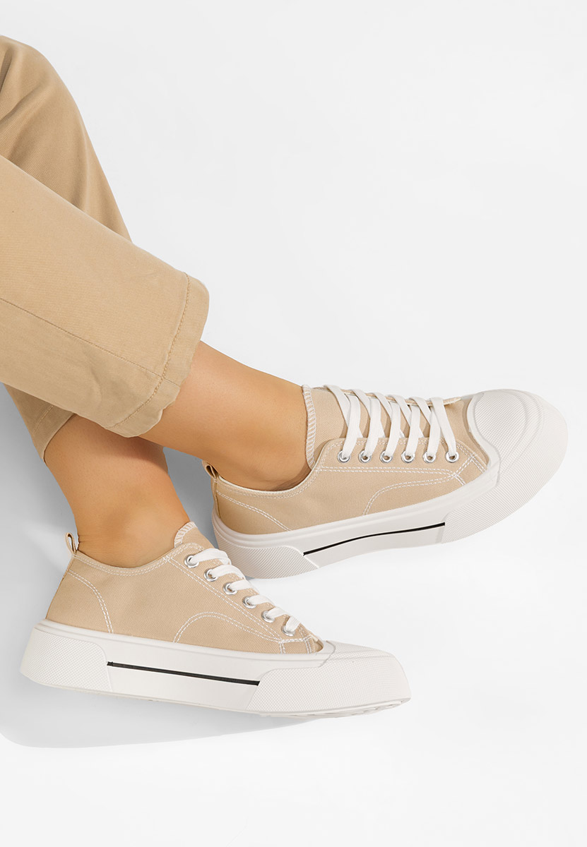 Béžové dámské plátěné tenisky Jessia V2