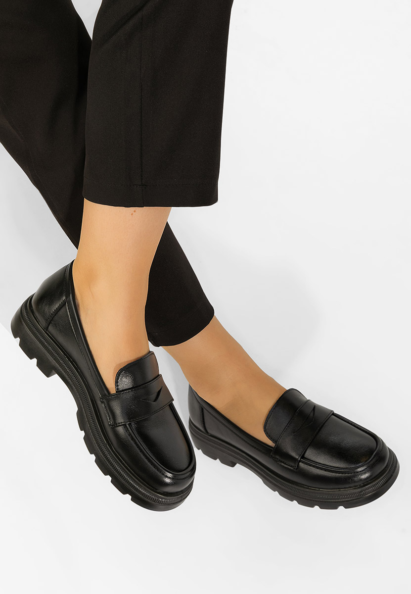 Černé dámské mokasíny Danielia