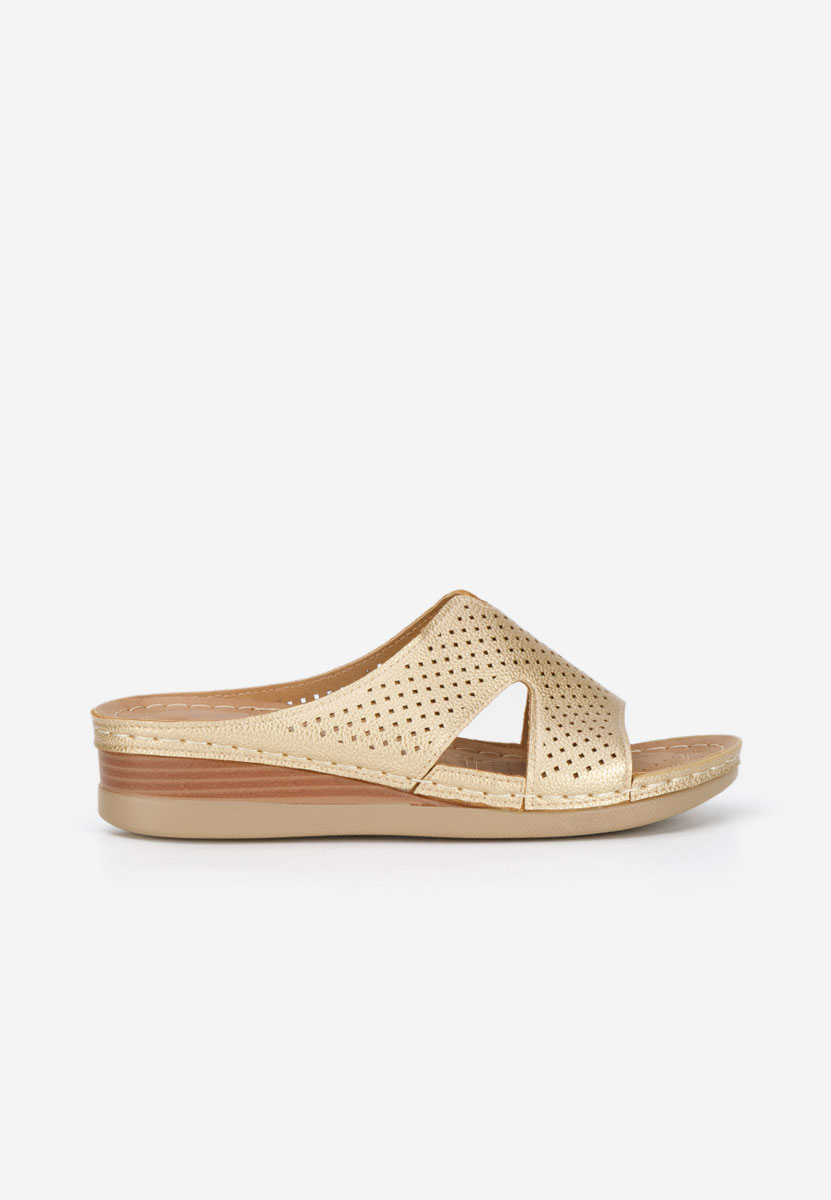 Zlaté pantofle na klínku Hermana