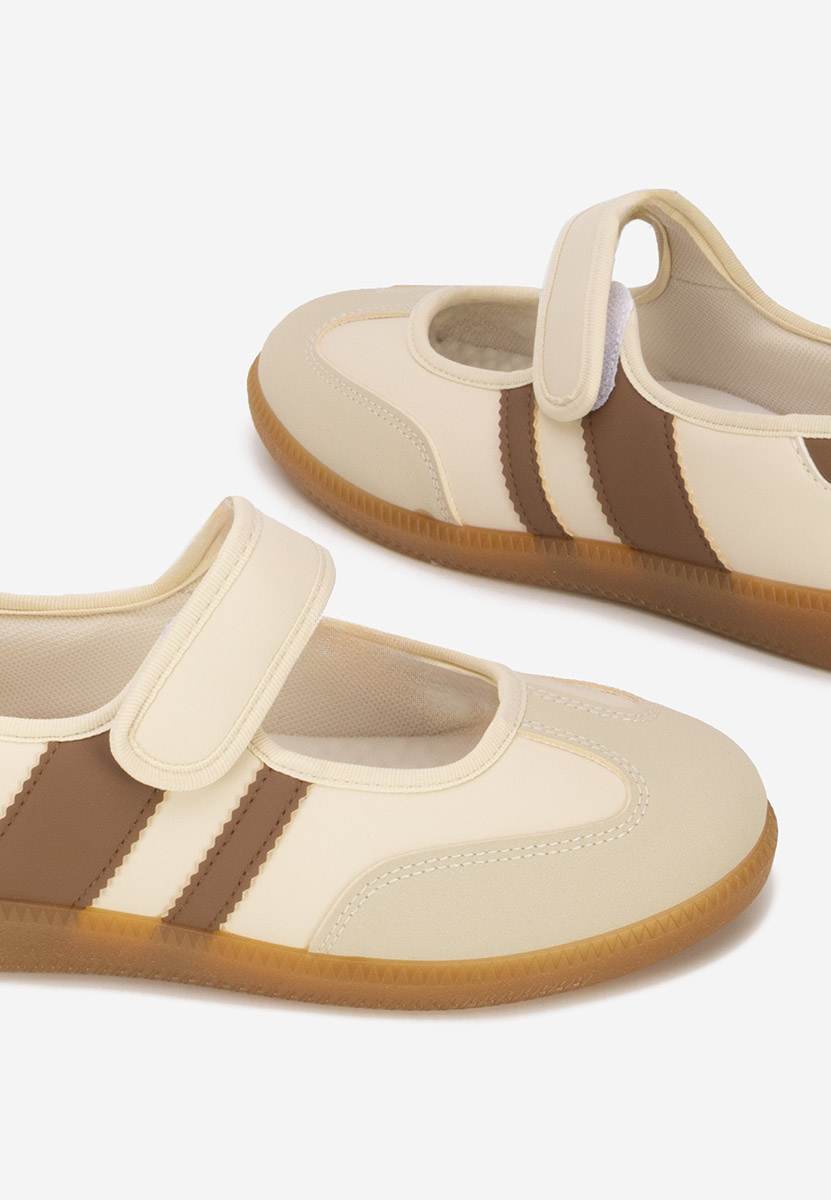 Béžové dámské baleríny Elisio