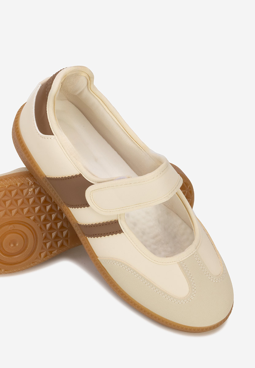 Béžové dámské baleríny Elisio