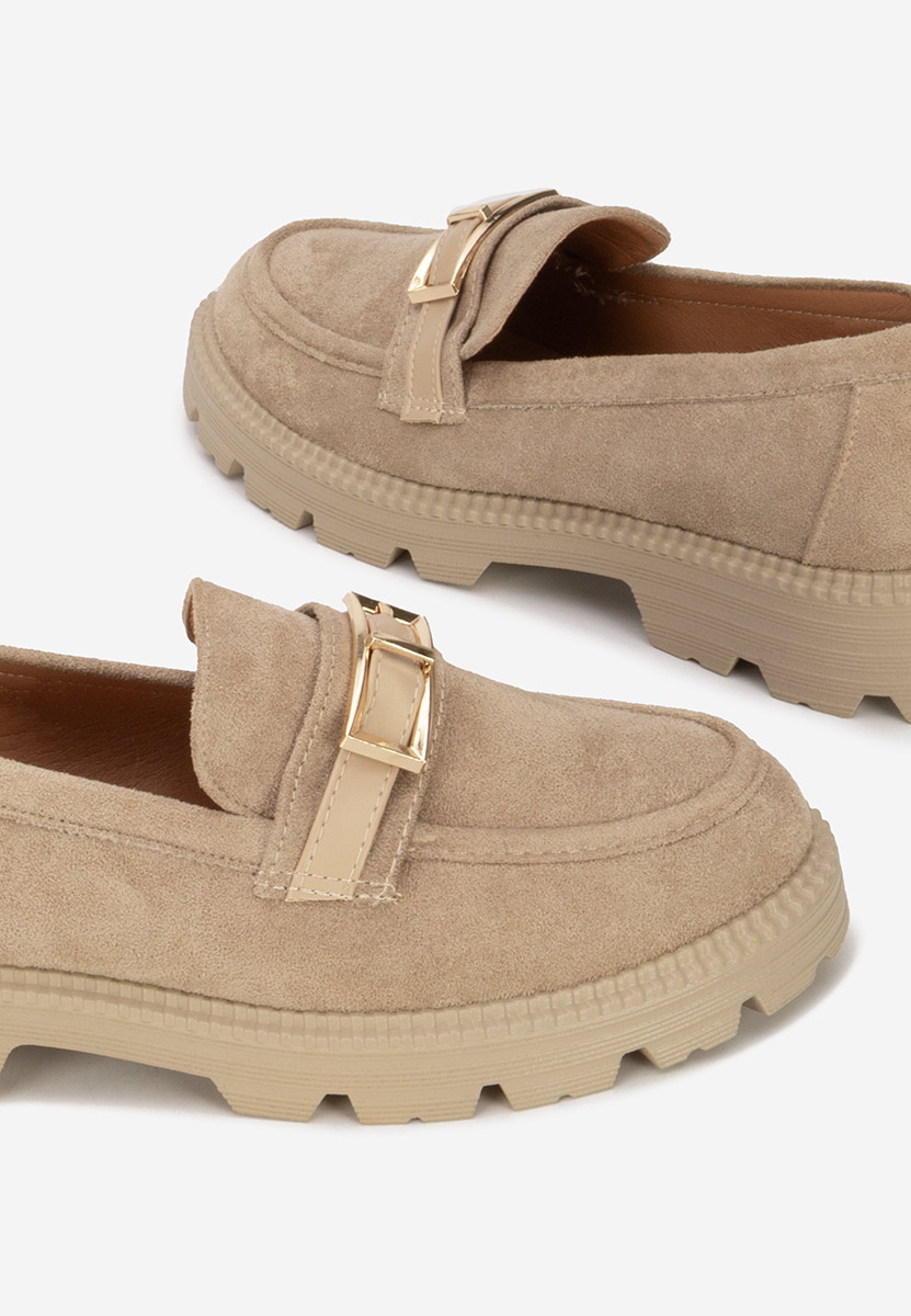 Khaki dámské mokasíny Katiana