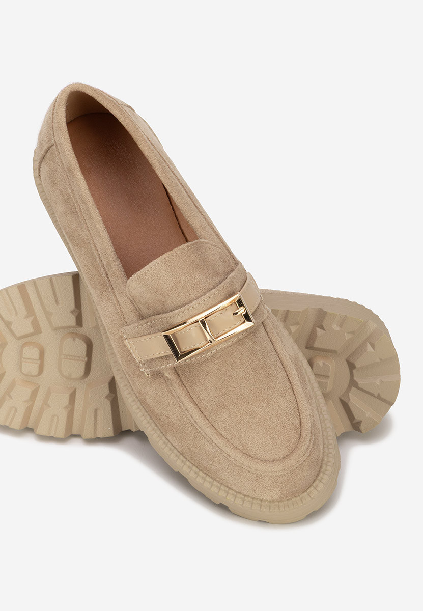 Khaki dámské mokasíny Katiana