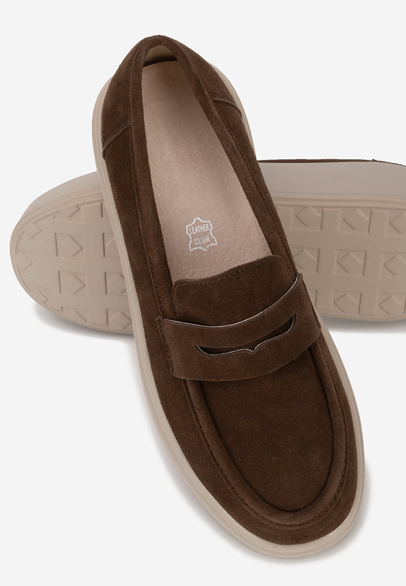 Hnedé mokasíny na platformě Herminia