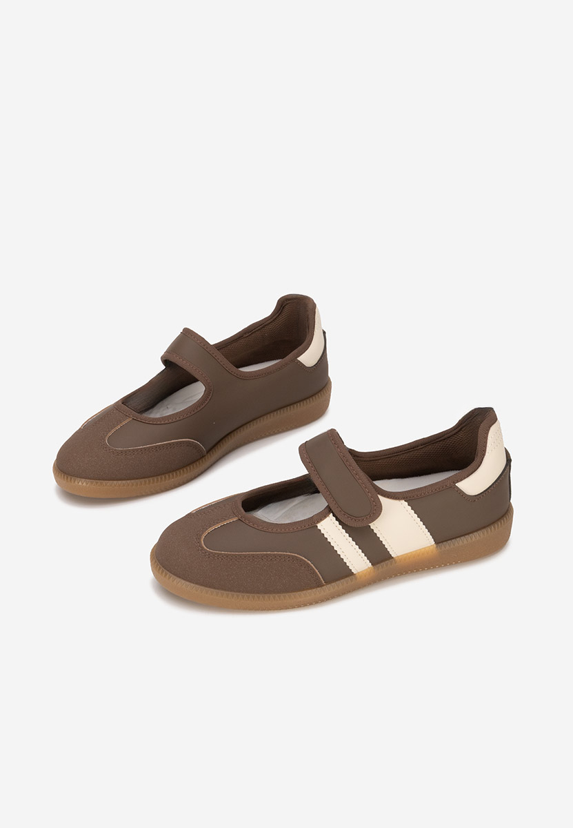 Hnedé dámské baleríny Elisio